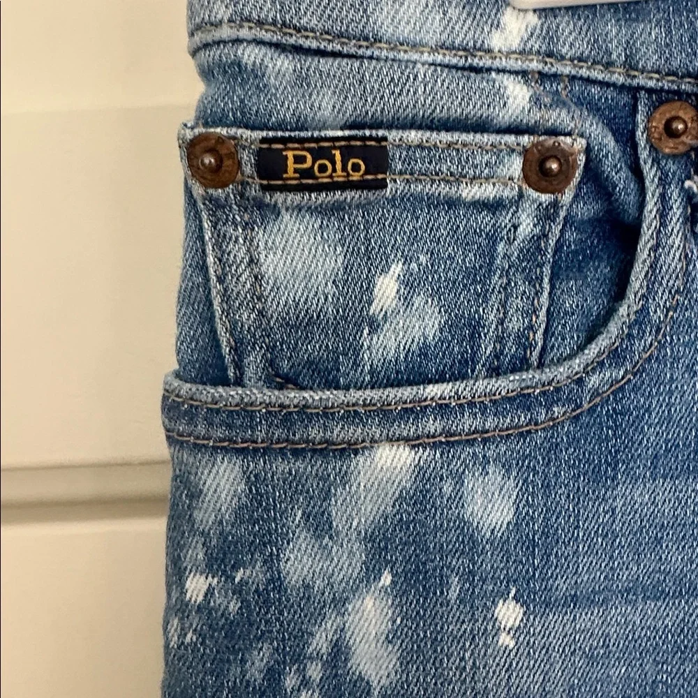 Polo by Ralph Lauren The Tompkins Splatter Paint Skinny Jeans